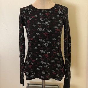 Skeleton & Hearts Thermal Shirt